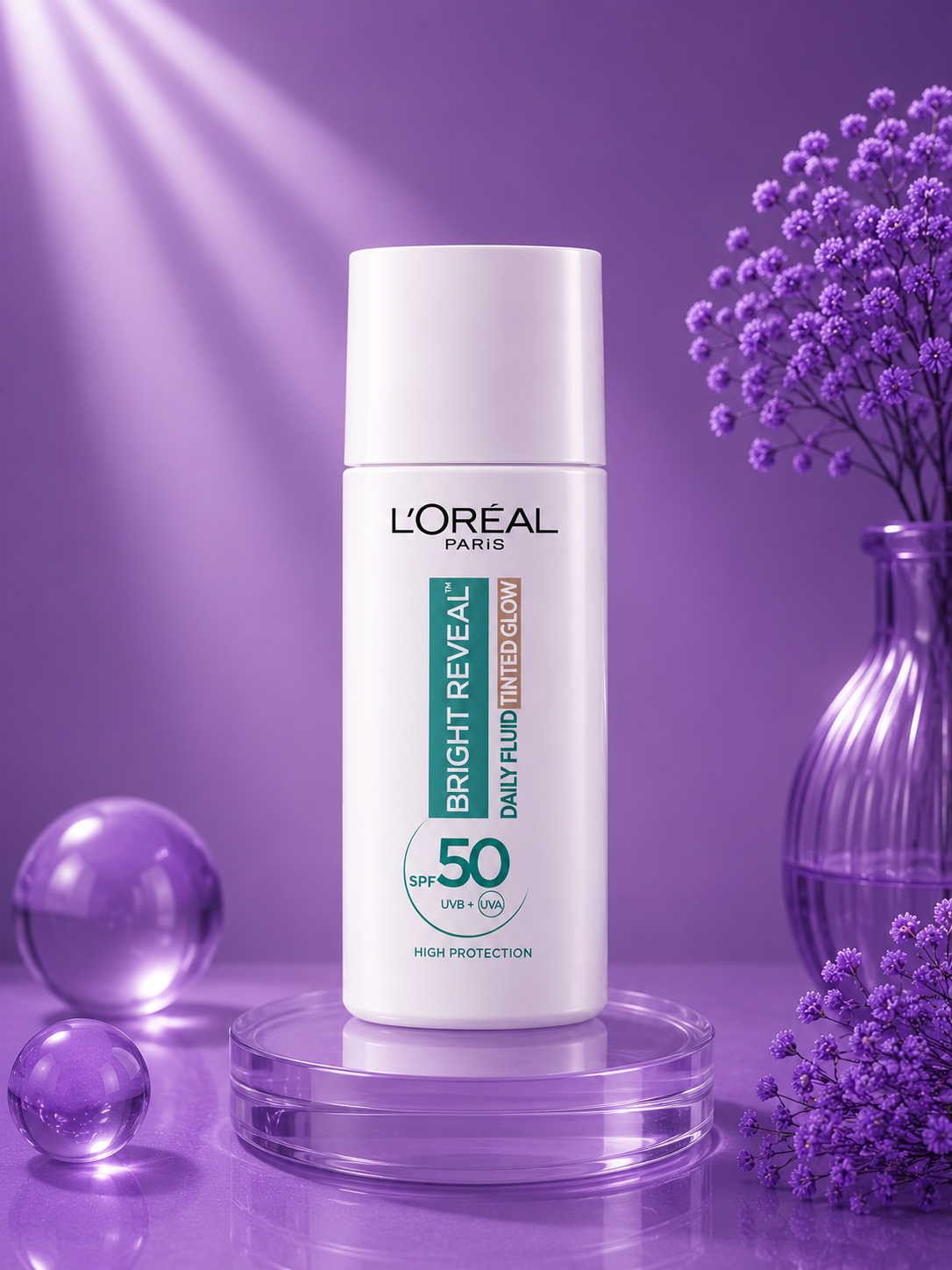 لوريال برايت ريفيل فلويد ملون SPF 50+